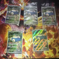 Pokemon TCG Snorlax Promo Scarlet & Violet 151 Black Star Holo Card Sealed - Image 1