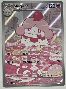 Pokemon Slurpuff 236/217 Holo Stage 1 Card HP120 Tackle Magical Shot - Image 1