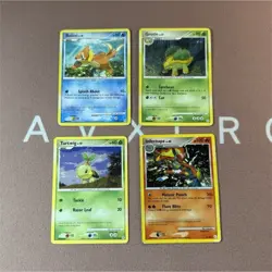 Pokemon TCG Diamond & Pearl 4 Card Lot Buizel Grotle Turtwig Infernape - Image 1