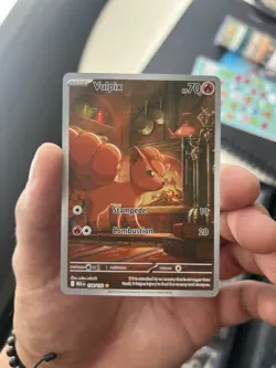 Pokemon TCG Vulpix 138/132 Mega Evolution Illustration Rare Card in NM Condition - Image 1