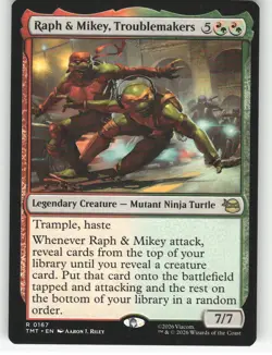 Raph & Mikey, Troublemakers R Teenage Mutant Ninja Turtles 167 NM - Image 1