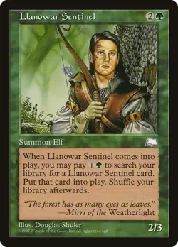 MTG Llanowar Sentinel ** Weatherlight ** English - Image 1