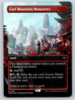 Cori Mountain Monastery (Borderless) 393 Tarkir: Dragonstorm Foil NM - Image 1