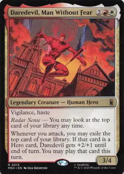 DAREDEVIL, MAN WITHOUT FEAR 213 R MARVEL SUPER HEROES MTG NM/M - Image 1