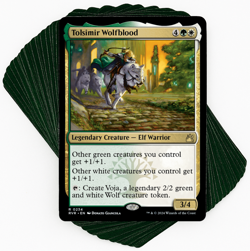***Custom Commander Deck*** Tolsimir Wolfblood - Wolf Tokens - EDH MTG Wolves - Image 1