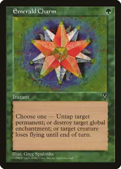 Visions Emerald Charm MTG Magic the Gathering NM - Image 1