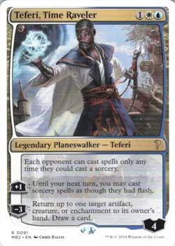 MTG Teferi, Time Raveler (White Border) (91) | NM | Mystery Booster 2 (MB2) - Image 1