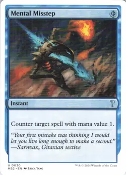 MTG Mental Misstep (White Border) (30) | NM | Mystery Booster 2 (MB2) - Image 1