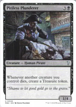 MTG Pitiless Plunderer (White Border) (46) | NM | Mystery Booster 2 (MB2) - Image 1