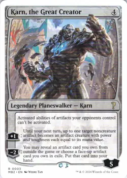 MTG Karn, the Great Creator (White Border) (3) | NM | Mystery Booster 2 (MB2) - Image 1
