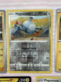 Magnemite + Magnezone Set of 5 Cards with Reverse/Holo Rare + V Pokemon TCG - Image 3