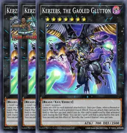 Yugioh! 3x Kerzebs, the Gaoled Glutton DOOD-EN048 Common 1st Ed NM - Image 1