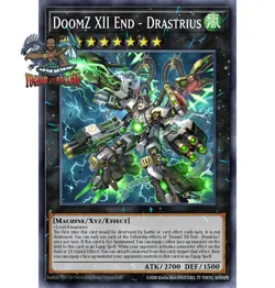 Yugioh! 1x DoomZ XII End - Drastrius DOOD-EN045 Secret Rare 1st Ed NM - Image 1