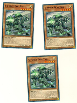 Set Of 3 S-Force Dog Tag LIOV-EN014 Lightning Overdrive 1st Edition Yugioh Card - Image 1