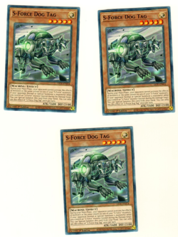 Set Of 3 S-Force Dog Tag LIOV-EN014 Lightning Overdrive 1st Edition Yugioh Card - Image 3