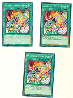 Set Of 3 Amazement Special Show Lightning Overdrive 1st Edition Yugioh - Image 1