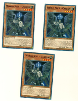 Set Of 3 World Soul Carbon LIOV-EN028 Lightning Overdrive 1st Edition Yugioh - Image 3