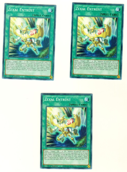 Set Of 3 Zexal Entrust LIOV-EN052 Lightning Overdrive 1st Edition Yugioh - Image 1