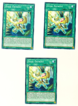 Set Of 3 Zexal Entrust LIOV-EN052 Lightning Overdrive 1st Edition Yugioh - Image 3
