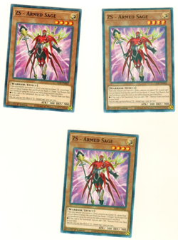 Set Of 3 ZS Armed Sage LIOV-EN002 Lightning Overdrive 1st Edition Yugioh Card - Image 3