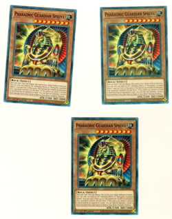 Set Of 3 Pharaonic Guardian Sphinx Lightning Overdrive 1st Edition Yugioh - Image 3