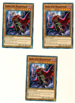Set Of 3 Dark Eye Nightmare LIOV-EN027 Lightning Overdrive 1st Edition Yugioh - Image 1