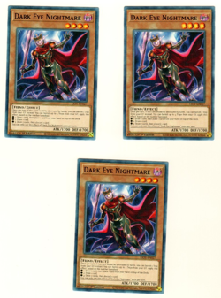 Set Of 3 Dark Eye Nightmare LIOV-EN027 Lightning Overdrive 1st Edition Yugioh - Image 3