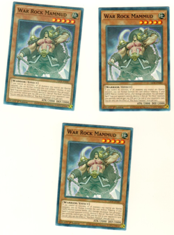 Set Of 3 War Rock Mammud LIOV-EN087 Lightning Overdrive 1st Edition Yugioh - Image 3