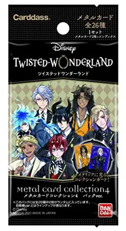 Box deck pack (BANDAI) Disney Twisted Wonderland Twisted Wonderland Metal Card - Image 2