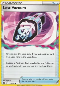 Lost Vacuum - 135/159 - Crown Zenith - Pokemon Card - Mint/NM - Image 1