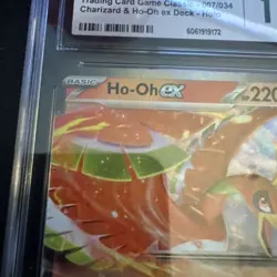 Ho-Oh ex 7/34 2023 Pokemon TCG Charizard Deck Holo CGC 9 Trading Card Classic - Image 4