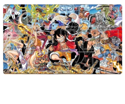 One Piece Playmat With Zones OPCG TCG Card Game PlayMat 24x14in Standard Size - Image 1