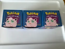 1999 Pokemon Jigglypuff Burger King 23K Gold Plated Trading Card w/ Pokeball NIB - Image 1