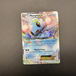 Manaphy EX 32/122 Ultra Rare XY - BREAKpoint Pokemon Card - LP - Image 3