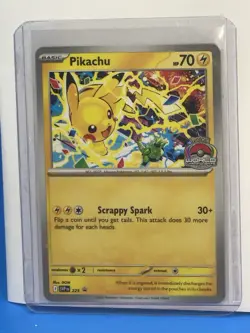 Pikachu -SVP EN 225 - Promo 2025 World Championships Pokemon Card Worlds - Image 1