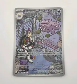 Pokemon TCG Team Rockets Weezing Card 199/182 Destined Rivals Illustration Rare - Image 1