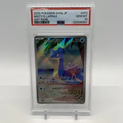 PSA 10 Misty’s Lapras AR 072/063 Heat Wave Arena sv9a Pokemon Card Japanese GM - Image 1