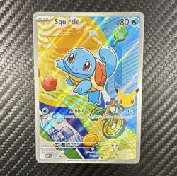 Pokemon Squirtle 039 Me: Mega Evolution Promo Holo Basic 80 HP - Image 1