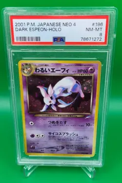 DARK ESPEON #196 (PSA 8): 2001 Pokemon Neo Destiny Japanese Holo - Image 1