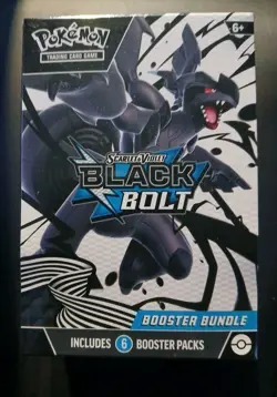 Pokemon Scarlet & Violet Black Bolt Booster Bundle Factory Sealed 6 Packs - Image 1