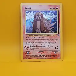 Pokemon Entei Neo Revelation Holo Rare 06/64 Basic good condition - Image 1