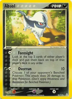 Absol 18/110 Rare Holon Phantoms Pokemon Near Mint - Image 1