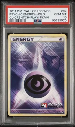 2011 Pokemon Psychic Energy #92 PSA 10 Call of Legends Crosshatch - Image 1