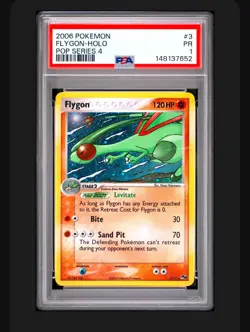 2006 POKEMON POP SERIES 4 #3 FLYGON-HOLO PSA 1 POP 3 !!! - Image 1