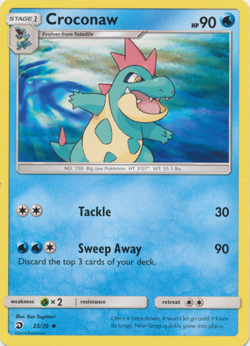 Croconaw 23/70 Dragon Majesty Pokemon TCG Uncommon - Image 1