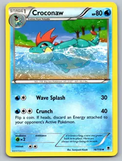 Croconaw 16/119 Uncommon Phantom Forces Pokemon Lightly Played - Image 1