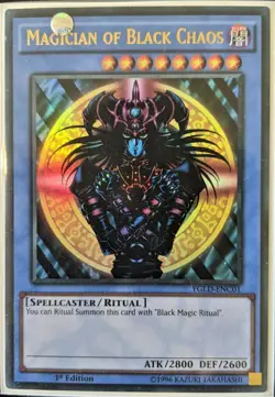 YuGiOh Magician of Black Chaos Ultra Rare YGLD-ENC01 - Image 1