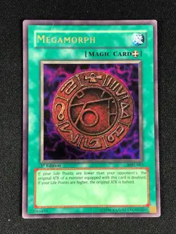 YUGIOH MEGAMORPH MRL-061 1ST ULTRA HP/ CREASES - Image 1