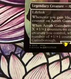 MTG Final Fantasy AERITH GAINSBOROUGH [Character Surge Foil] #519 - Image 4