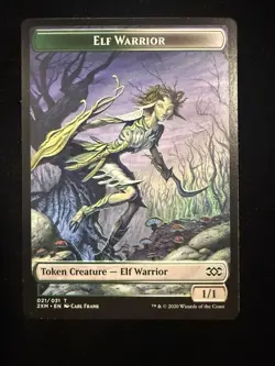 MTG ~ Elf Warrior Token ~ 2XM Double Masters ~ 2020 English ~ #021 ~ NM - Image 1